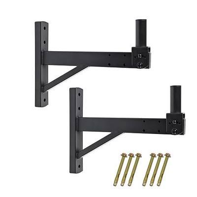 Speaker Wall Mount,Wall Speaker Mount Bracket Design for Professional Audio,Tilt,Hold up to 100lbs,HD-319 (2 Packs Black)