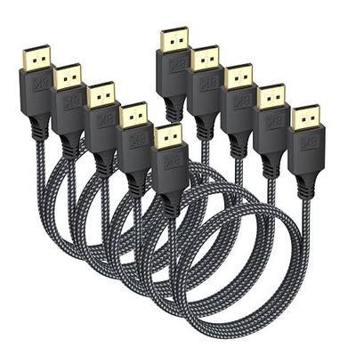 Display Port Cable 3Ft 5 Pack, DisplayPort DP 1.4 Cord 3 Feet (8K@60Hz, 4K@144Hz, 2K@240Hz, 32.4Gbps) for Computer PC Gaming Laptop TV to Monitor