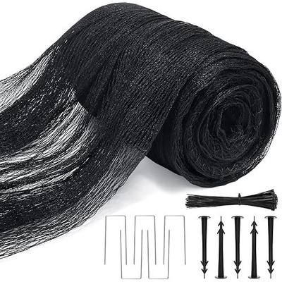 Bird Netting for Garden,8 X 65 Ft Reusable Protective Garden Netting Cover for Plants Fruit Trees Vegetables, 5/8in Mesh Heavy Duty Poultry Fence Animal Barrier with Ties and Staples