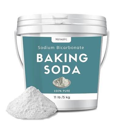 11lb Baking Soda Powder Bulk, Premium Sodium Bicarbonate Powder, 100% Pure, Used for Bread, Cookies and Other Baked Goods, Also Can Clean and Deodorize