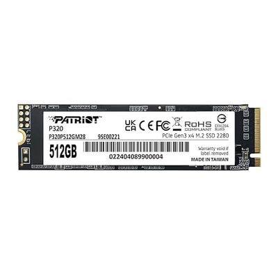 Patriot Memory P320 512GB Internal SSD - NVMe PCIe Gen 3x4 - M.2 2280 - Solid State Drive - P320P512GM28