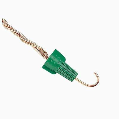 Winged Ground Wire Connectors Nuts with Hole 20 pcs Green Wire Connector Electrical Wire Caps, UL Listed Electrical Ground Nuts for 14-10 Awg