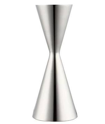 Silver Double Jigger Premium Japanese Style Slim Measuring 2 OZ 1 OZ Jigger,Double Cocktail Jigger,Japanese Jigger Bar Tool for Bar Home Party Wine Drink(304 SS)