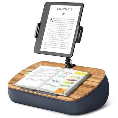 ERGONOV Lap Cozy Kindle Pillow Stand for Bed with Adjustable Arm, 360° Tablet Holder, Fits 4.7"-13" Kindle, iPad, Phone, Lap Desk for Hands Free Reading in Bed, Couch, Sofa,Gray | 360° Tablet Holder, Fits 4.7"-13" Kindle, iPad, Phone, Lap Desk for Hands Free Reading in Bed, Couch, Sofa,Gray