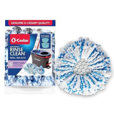 O-Cedar Genuine RinseClean Deep Clean Spin Mop Head Replacement (1-Pack) | 40% More Cleaning Power | Microfiber Refill | Machine Washable | Compatible with O-Cedar EasyWring RinseClean Spin Mop System