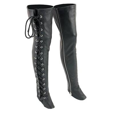 Milwaukee Leather Premium Leather Motorcycle Riding Chaps for Women Bikers