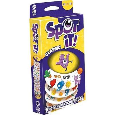 Asmodee Spot It! Classic Card Game (2024 Refresh) - Eco-Blister Edition, 5-in-1 Visual Perception Game for Quick Reflexes and Family Fun, Ages 6+, 2-8 Players, 10 Minute Playtime | 5-in-1 Visual Perception Game for Quick Reflexes and Family Fun, Ages 6+, 2-8 Players, 10 Minute Playtime
