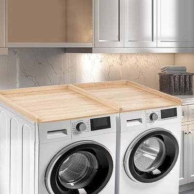 Washer Dryer Countertop, Wooden Laundry Countertop Set of 2 (Natural)