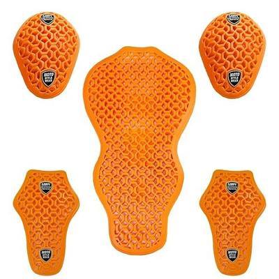 5 PC - CE Level 2 Certified Armor Pads, Level 2 Approved Back, Shoulder and Elbows Armor Protector Inserts for Motorcycle Jackets.