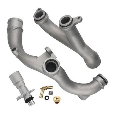 Upgraded Aluminum Coolant Outlet Pipes Kit Compatible with Jaguar,Land Rover Range Rover Sport LR4 3.0L V6/5.0L V8 Replaces LR092992 LR028136 LR049990