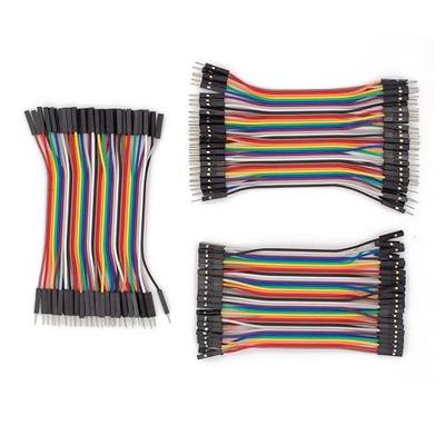 Multicolored Breadboard Jumper Wire Dupont Kit for Arduino, Raspberry Pi (120 Wires - 10CM - 4INCH)