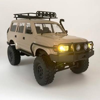 HLSFWDRIVE WPL C54-1 RC Rock Crawler 4x4 RC Truck Off Road RTR | 1/16 Scale RC Crawler All Terrain Proportional Control 260 Motor Upgraded Chassis Counter Rotating Gearbox Adult