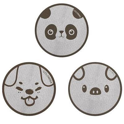 53.5mm Espresso Puck Screen 3 PCS Set(Cute Animal) | 316 Stainless Steel, Metal Coffee Reusable Filter, 1.7mm Thickness Fits 54mm Breville Espresso Machines and Portafilter