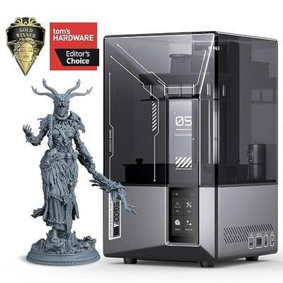 ELEGOO Mars 5 Ultra 7" 9K MSLA Resin 3D Printer with Intelligent Mechanical Sensor, 150mm/h Fast Speed, AI Camera, Wi-Fi Cluster Printing, Auto-Leveling, Printing Size of 6.04 × 3.06 × 6.49 inch