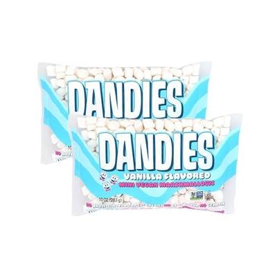 Dandies Mini Vegan Marshmallows, No Artificial Flavorings, Food Dyes, Corn Syrup, or Gelatin, Perfect for Roasting, S’mores, or Snacking (2 Pack)