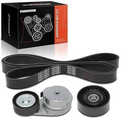 A-Premium Engine Serpentine Belt Drive Kit with Tensioner & Idler Pulley | Compatible with Ram 1500 2013-2022, 1500 Classic 2019-2022 - OHV V8 5.7L