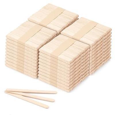 2000 Pcs 4.5" Wooden Craft Sticks, Ice Cream Sticks,Natural Wood Popsicle Stick for Waxing, DIY Wood Crafts, Hair Removal and Waxing Supplies, Paint Stirrer, Art Projects and Ice Pop Sticks