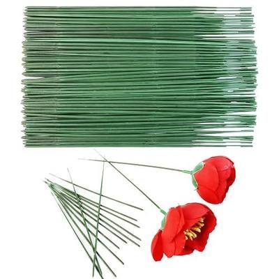 GAQWOK 100Pcs Green Floral Stems Plastic Flower Rods(17CM /6.7in) | Fake Flower Supporting Rods, Practical Floral Supplies Ideal for DIY Crafts Florist Home Wedding Party Floral Decoration Use