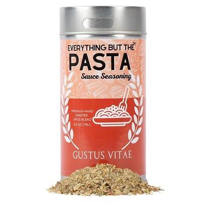 Gustus Vitae | Everything but the Pasta Sauce Seasoning | Gourmet Spice Mix | Authentic Italian Spice Blend | Non GMO | No MSG | No Fillers | Handmade in USA | Magnetic Tin | Small Batch | All Natural