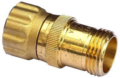 15 psi Water Pressure Reducer Regulator for Drip Tape, 3/4 inch Hose Thread, 125 psi Max Inlet Pressure, Lead-free Brass, Low Flow Rate, Qty: 1