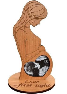 Heart's Sign Sonogram Photo Frame - Mothers Day Gifts for Expecting Moms | Pregnant Wife Gift From Husband | Gifts for Pregnant Women Mom to be
