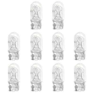 LAINLOY 10PCS T10 Car Flat Foot Mini Lights, Car Brake/Turn Light Bulb | 12V 5W Quartz Glass Instrument Lights, Halogen Width Indicator Lights, Auto Lighting Replacement Accessories