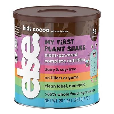 Else Kids Protein Shake Powder 2–13 Years, Dairy Free, Chocolate, Pack of 1 | Plant-based protein with 25 vitamins & minerals. Complete nutrition for growing children and picky eaters.