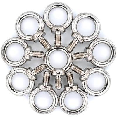 Stainless Steel Machinery Shoulder Lifting Eye Bolt (M8, 10 Items)
