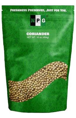NPG Whole Coriander Seeds 16 oz, Cilantro Seeds, Non-GMO | Perfect for curries, garam masala, pickling, soups, spice blends and Middle Eastern recipes, gluten free