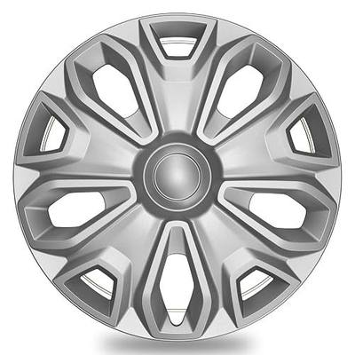 TangMiGe 4-Pack Hubcaps Wheel Covers Compatible with Ford Transit 150/250 / 350, 2015 2016 2017 2018 2019 2020 2021 2022 2023 2024, 16 inch, 5 Y Spok, Standard Leg, Silver Color