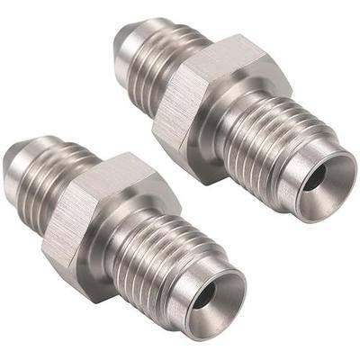 3AN Male to 3/8-24 Male Inverted Flare Stainless Steel Brake Adapter Fitting Connector 2PCS