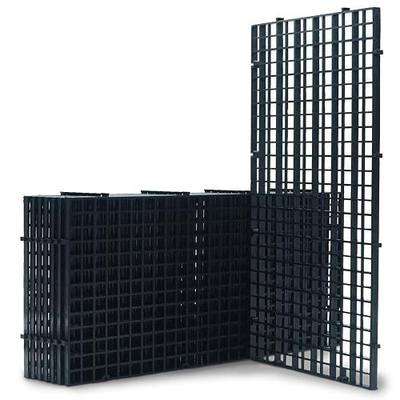 LINLAN 8 Pieces 5.9x11.8in (15X30cm) Aquarium Grid Plastic, Fish Tank Divider, Egg Crate for DIY Filtration and Bottom Protection in Aquascaping