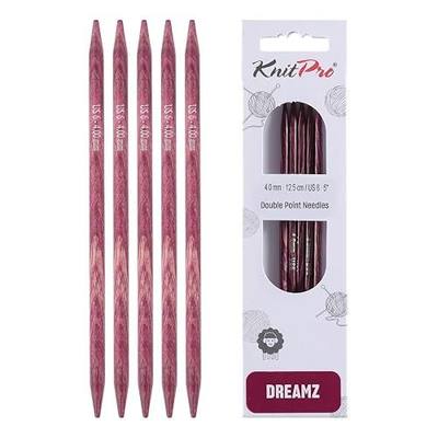 KnitPro Dreamz Double Pointed Needles 5" (12.5cm) | US Size 6 (4mm)