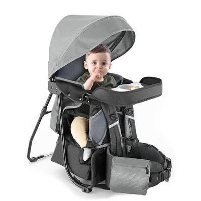 besrey Baby Backpack Carrier, Toddler Hiking Backpack with Removable Toddlers Dining Tray, Adjustable Straps&Waist Belt, Foldable Frame Lightweight Large Capacity Child Carrier for Hiking