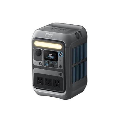 Anker Portable Power Station SOLIX C300, 288Wh LiFePO4 Backup Battery, 300W Solar Generator, 140W Two-Way Fast Charging, for Camping, Hunting, Travel, Blackout & Emergencies (Solar Panel Optional)
