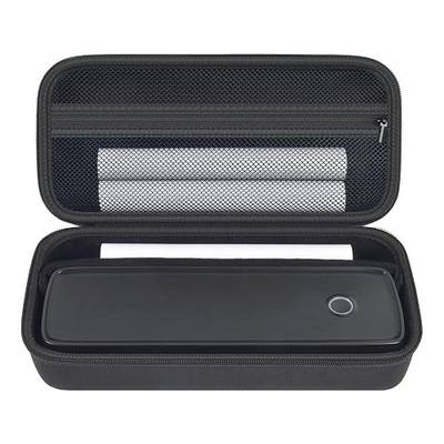 ANKHOH Portable Printer Case for Aixiqee A80/TATTMU/PEDOOLO/Phomemo M08F | Thermal Paper, Charger & Cable Storage, Protective Hard Shell, Travel Organizer, For Mobile Office School & Travel, Black