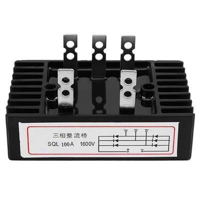 Bridge Rectifier AC to DC SQL100A 1600V, Bridge Rectifier 3 Phase Diode Terminal with Heatsink