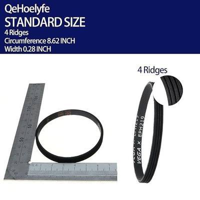 2 PCS EPH219 Replacement Drive Belt for Shark LA502 LA500 AZ2002 AZ2000 AZ2000W NV601UKT NV681UK ZS362 ZS360 ZS360C ZS361C AZ1002 AZ1000 AX950 AX951 AX952 Large Bristle Bar Brushroll Part Vega EPH219