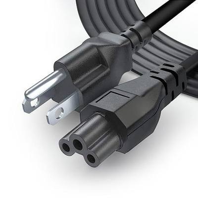 3 Prong AC Laptop Power Cord 5Ft Universal Power Cable | 125V | for Dell HP LG Lenovo Asus Acer Toshiba Sony Laptops/Notebooks, Monitors, Printers, Scanners NEMA 5-15P to C5 Power Cable
