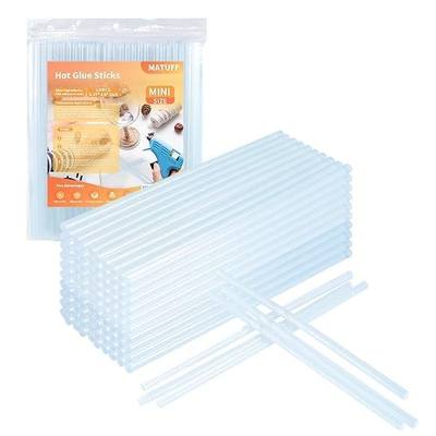 MATUFF Mini hot Glue Gun Sticks – 120 Pcs Clear hot Glue Sticks Dia 0.27” x 8” Long Mini Glue Stick, All-Purpose Glue Sticks Bulk for Crafting, Scrapbooking & More - Compatible with Most Glue Guns