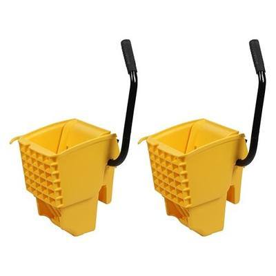 Plastic Prince Mop Wringer Only Side Press Wringer Replacement for Plastic Prince 26-Quart or 35 Quart Commercial Mop Bucket on Wheels, Yellow Pack of 2