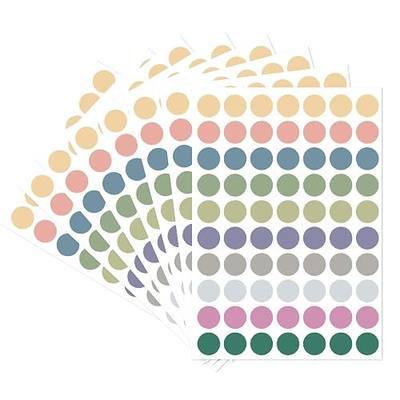 Dot Stickers, 1/2 Inch Morandi Circle Stickers, 1400pcs Self-Adhesive Writable Color Coding Labels, Round Labels for Office, Classroom, Garage Sale