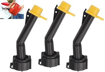 3 Pcs Fuel Gas Can Jug Spouts Nozzles & Rings & Caps for Blitz 900302 900092 900094 Old Style Easy to Install and Use for Fuel, Diesel, Kerosene, Gas, Water and 1-5 Gal Can