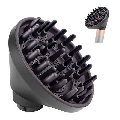 Upgraded Large Diffuser for Dyson Airwrap Styler HS08 HS05 HS01, Hair Diffuser Attachment for Fast Drying Wave Curly Thick Hair, Adding Volume and Define Curl Wave (Grey)