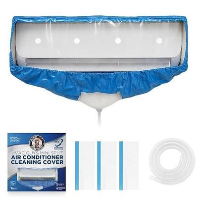 Mini Split Cleaning Bag | 360 Waterproof Design | Fits Systems 27in - 39in Long | Mini Split Cleaning Kit Includes Overspray Guards and Drain Hose