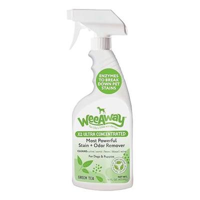 Wee Away® X2 Dog Urine Stain & Odor Remover - Double Strength Enzyme Spot Cleaner for Dog Pee, Marking & Odor Removal, Carpet, Furniture & Bedding, Non-Toxic, 16 oz