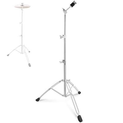 RANMING Heavy Duty Straight Cymbal Stand 28mm Pipe- Double Braced with Memory Lock & Quick Release - Portable Drum Hardware for Gigging, 35-57 inch quick height adjustment for Adult Beginner