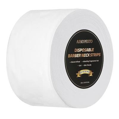 Neck Strips Professional Non-Woven Fabric Tape - 100 Count Electrostatic Adsorption Disposable Haircut Paper Neck Band for Barbers and Hairstylists Salon Accessories