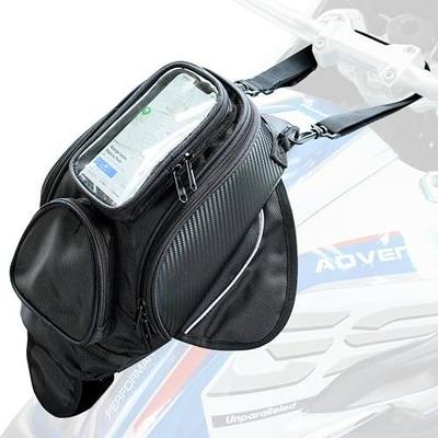 Motorcycle Tank Bag Universal Waterproof Oxford Fabric with Strong Magnetic,Magnetic Tank Bag, fits Harley Davidson, Indian, Honda, Yamaha, Suzuki and more