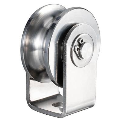 Cable Pulley Wheel Heavy Duty, Fixed Pulley Block, Bearing Inside, for Pulley System Gym Equipment, Lifting, Winch, Loading 1000lb 1Pack